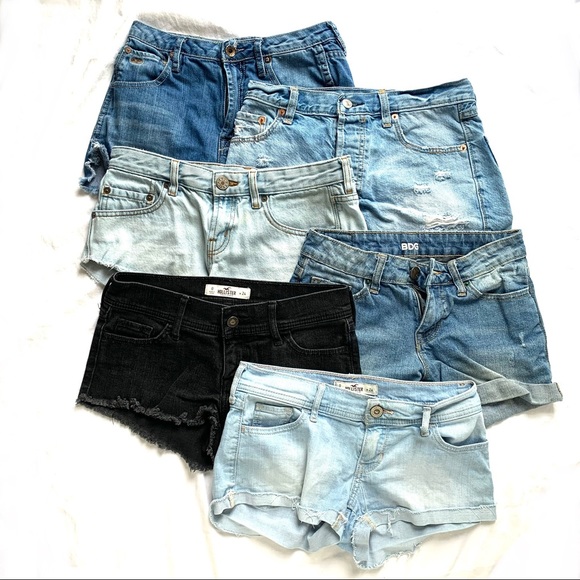Hollister Pants - 6 Pairs Size W24 Shorts Hollister A&F QSD BDG